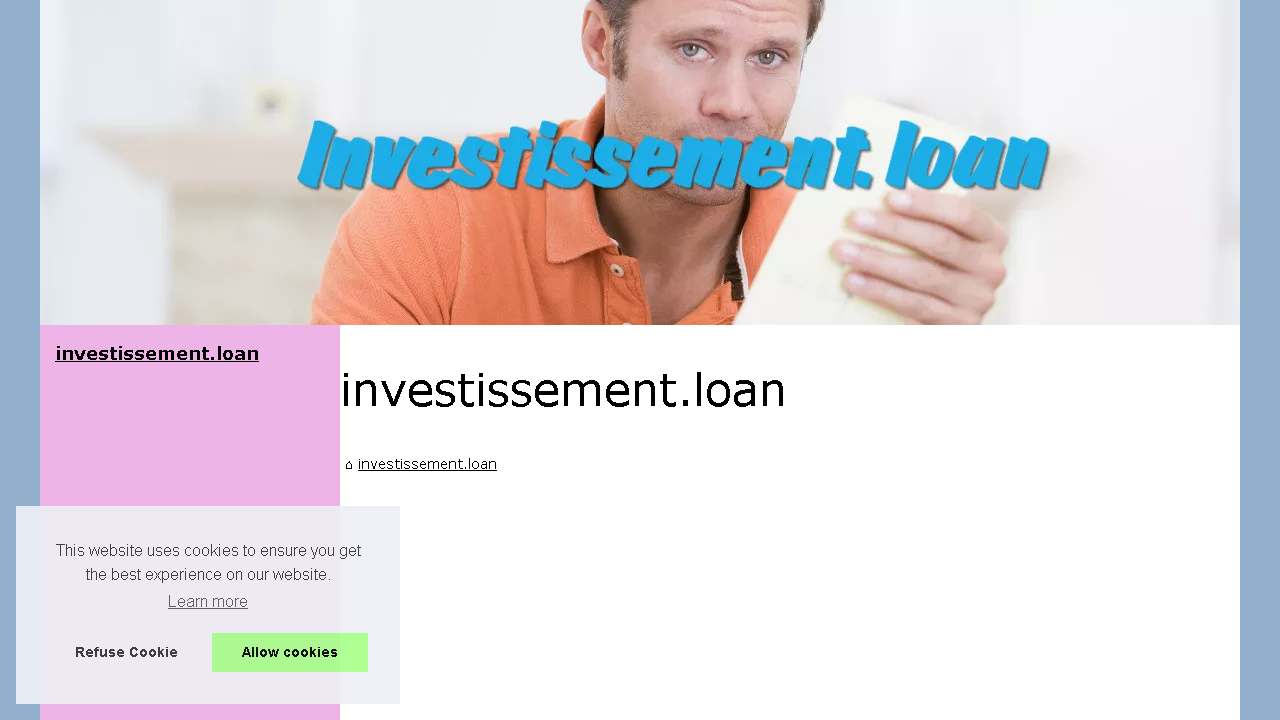 Capture d'écran de https://investissement.loan/ 